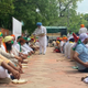 Food being served at the farmers’ parliament in New Delhi on July 22.